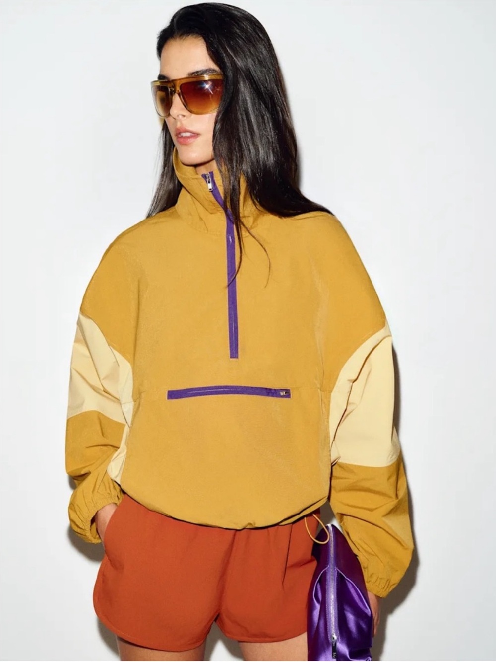 NWT Reformation x Umbro Valeria Anorak Jacket Chartreuse XS - Picture 6 of 8